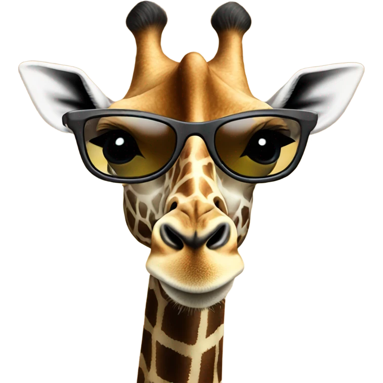 Giraffe wearing sunglasses  emoji