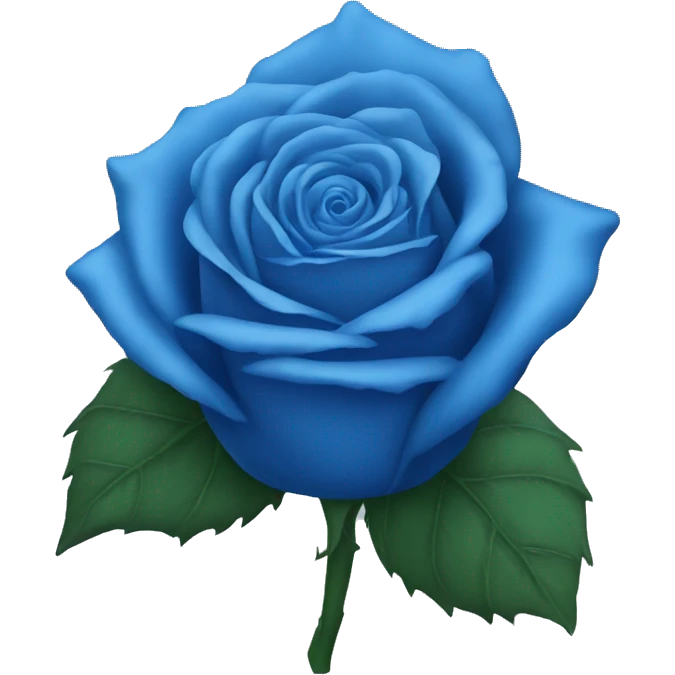 Blue rose emoji
