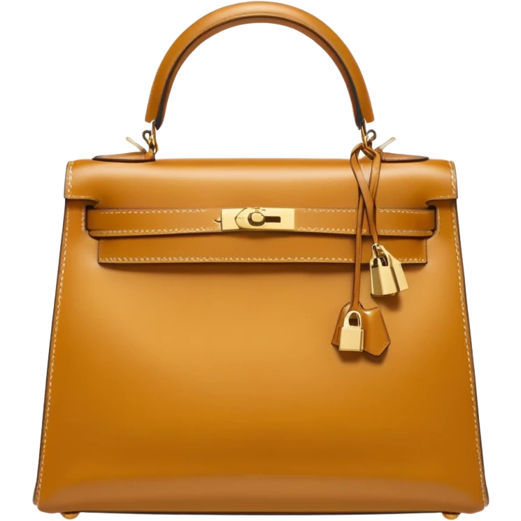 hermes kelly gold color bag emoji