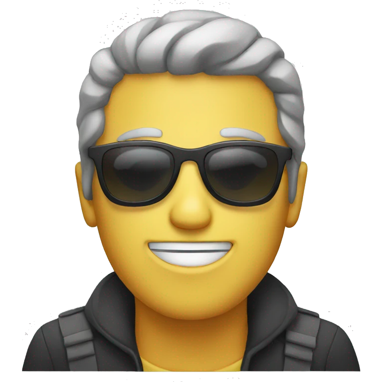 creepy guy with sunglasses on emoji