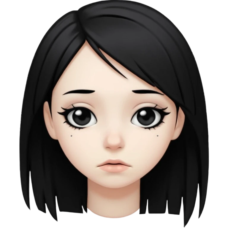 Tired emo girl  emoji