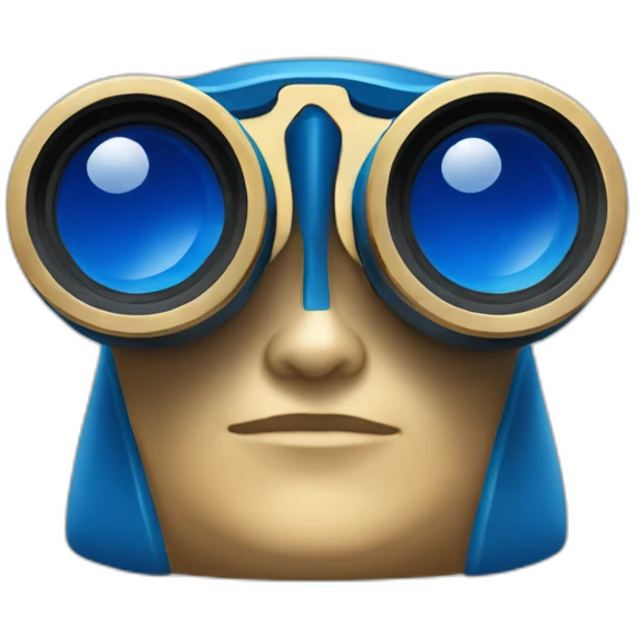 blue binoculars of Observation.org emoji