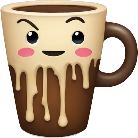 a coffe dripping emoji