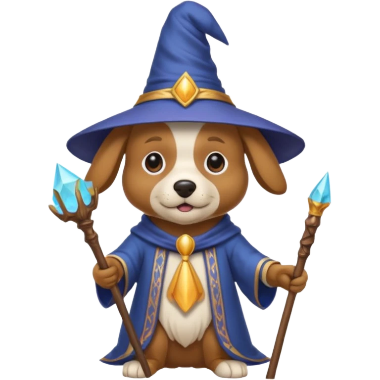 Dog wizard emoji