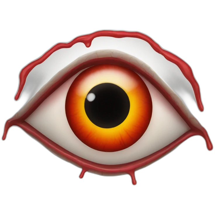 bloodshot eye with veins emoji