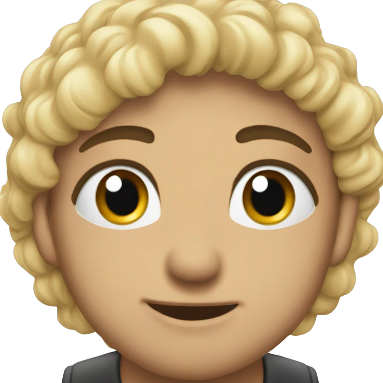 بنت حنطية ترتدي نضارات وشعرها بني emoji