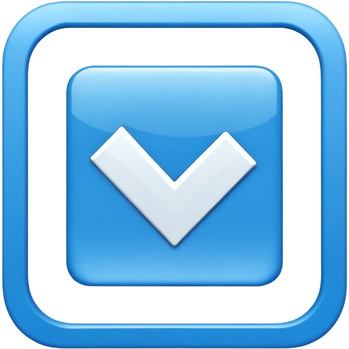 can u make roblox blue square checkmark and square should be tilted emoji