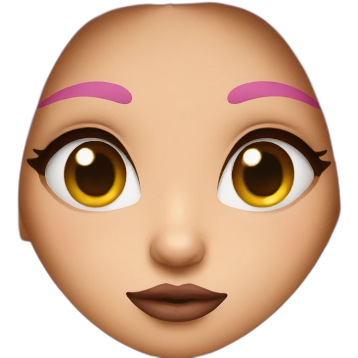 Girl with big lips emoji