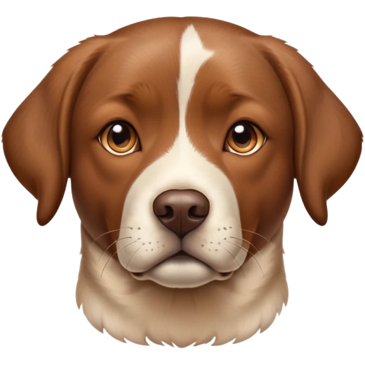 highly detailed brown Lab with calico spotting, anatomically correct, realistic shading and texture emoji