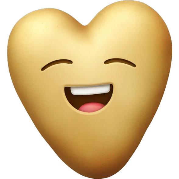 beige heart with potatoes emoji