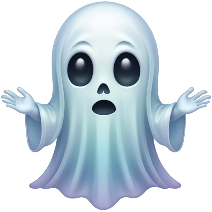 creepy ghost emoji