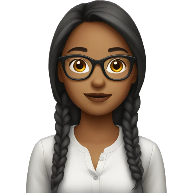 Girl with glasses emoji
