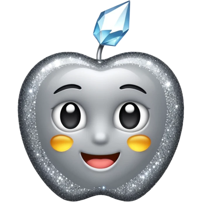 sweet glitter gray emoji