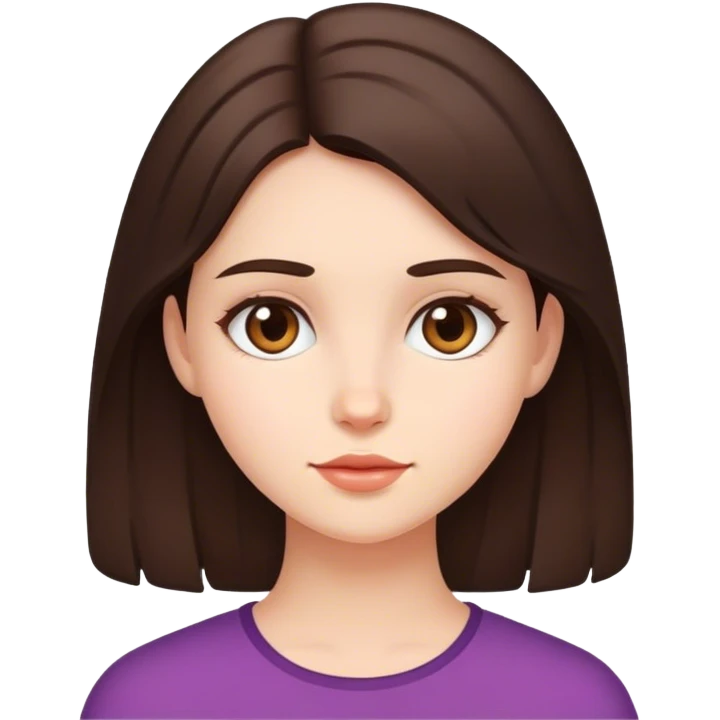 brunette girl  emoji