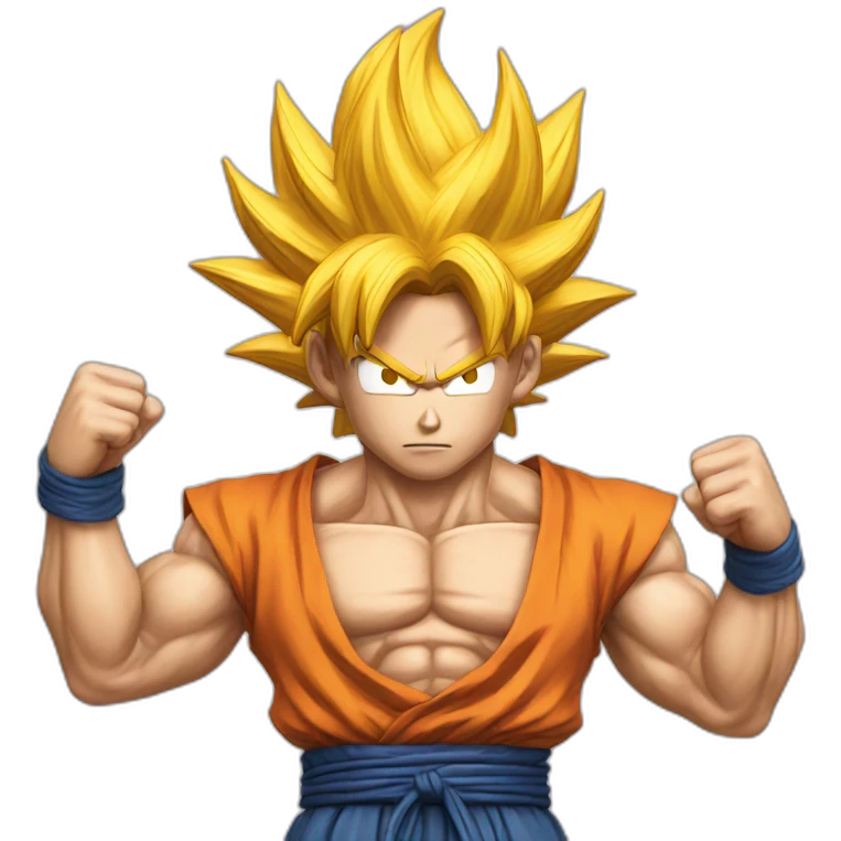 Goku pops emoji
