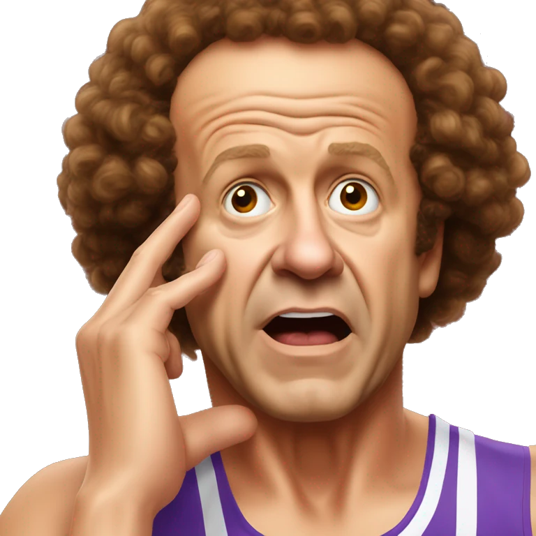 Richard Simmons facepalm emoji