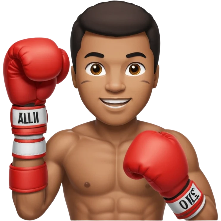 Mohammed Ali boxer emoji