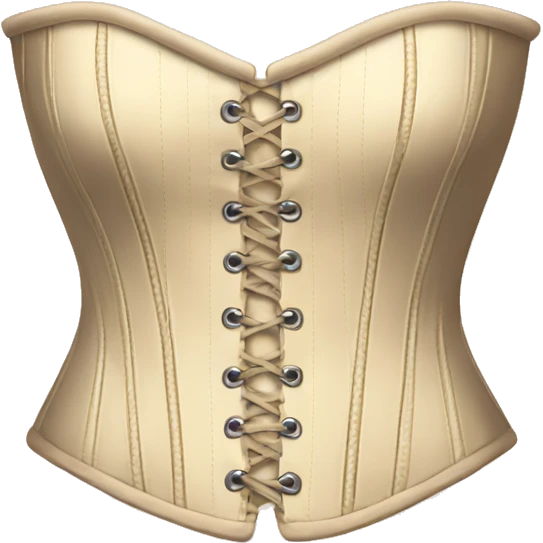 Cream colored corset  emoji