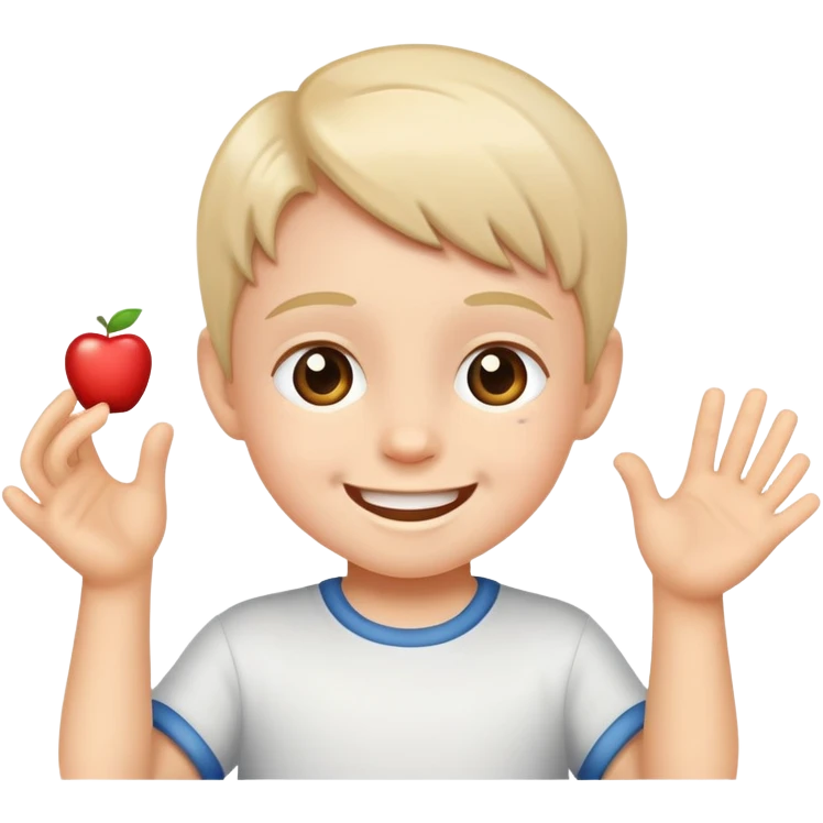 child playing emoji