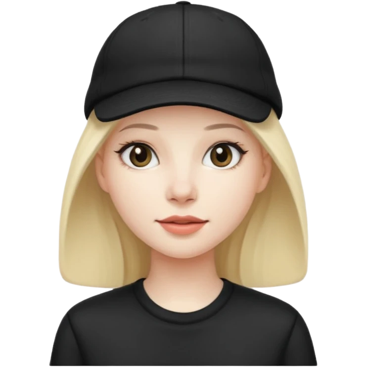 woman with black cap emoji