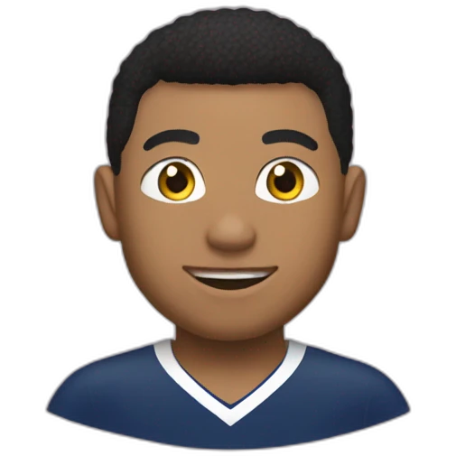 Mbappé émerveillé emoji