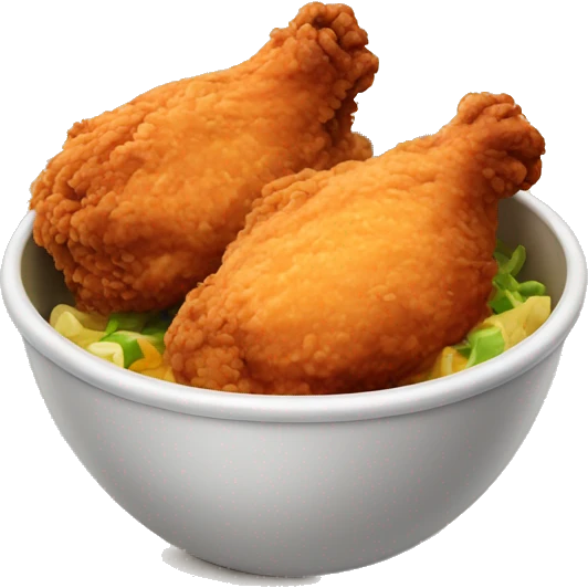 Fried Chicken in a Bowl emoji