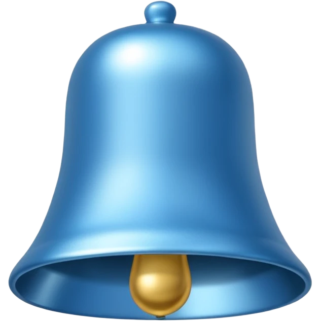 sky blue bell, simple emoji