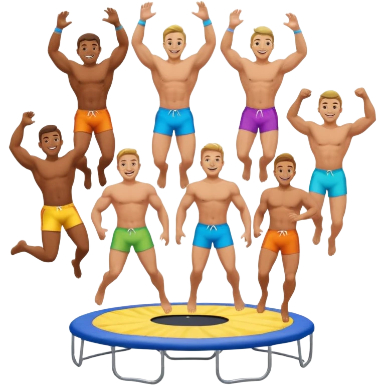 Gay men bouncing on it emoji