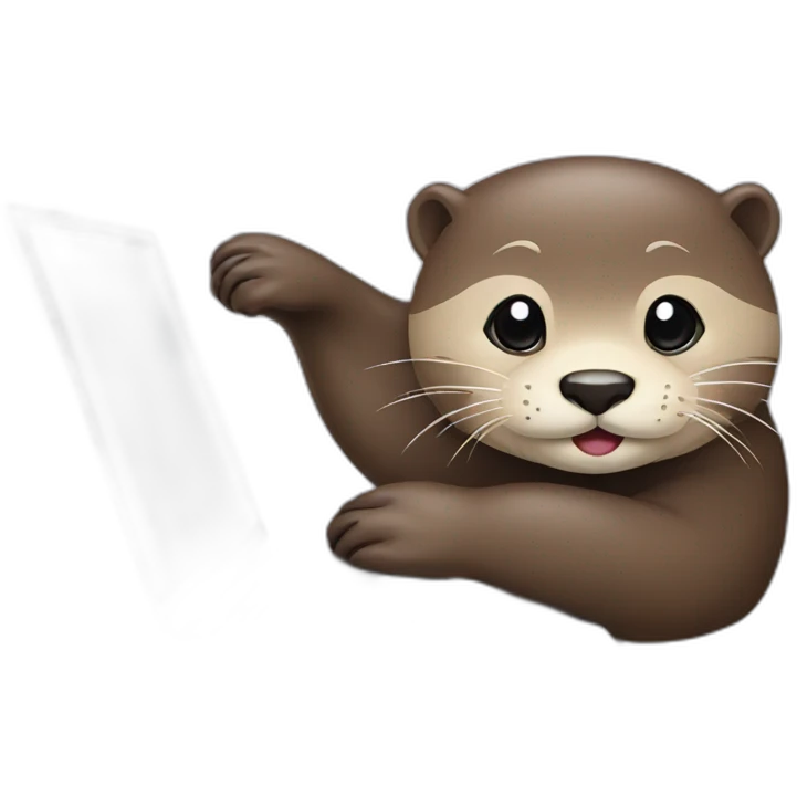 Otter laptop emoji
