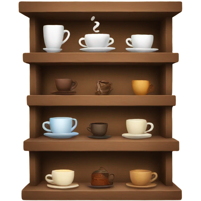 Cozy coffee shelf emoji