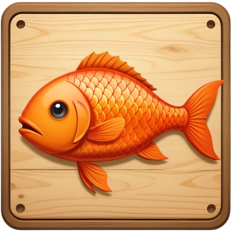 Fish on a plaque  emoji