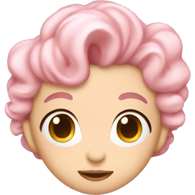 Pastel rosa  de cumpleaños  emoji