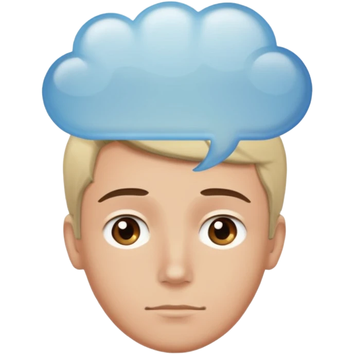Person with thought bubble emoji