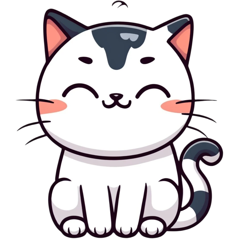 Кот мечтатель фантазер плачет emoji