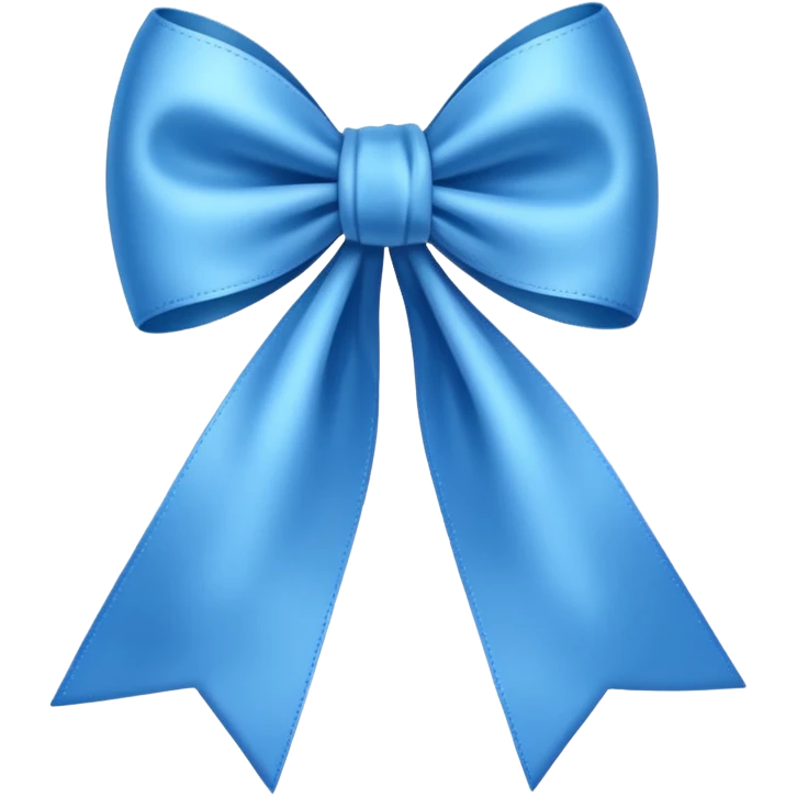 Nœud bleu emoji