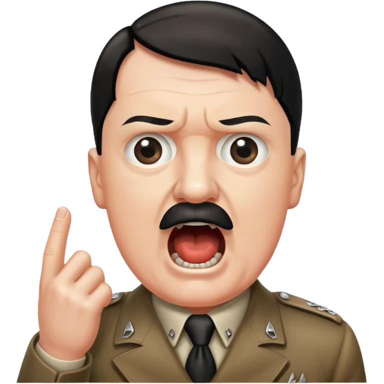 Hitler shouting emoji