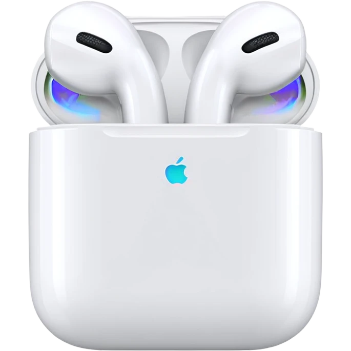 A single Apple Airpod emoji