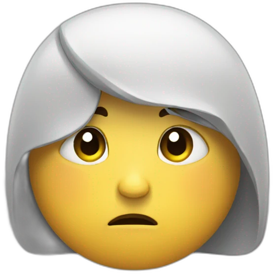 Feeling sad and alone emoji