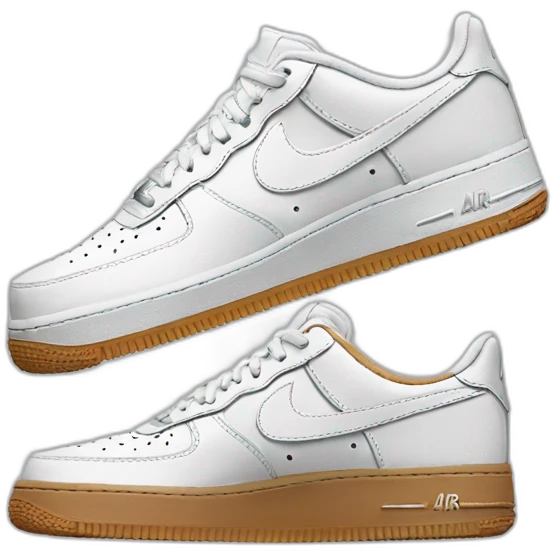 Nike Air Force 1 sneakers emoji