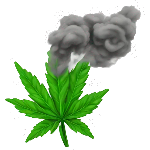 Weed smoke emoji