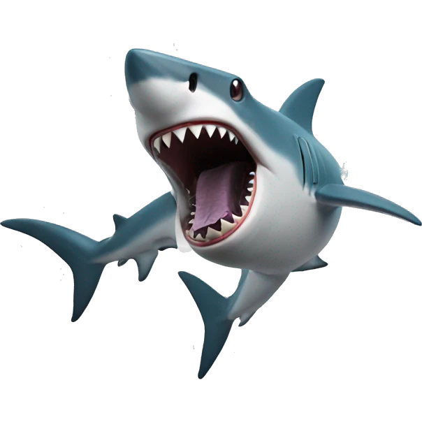 Shark vaping  emoji