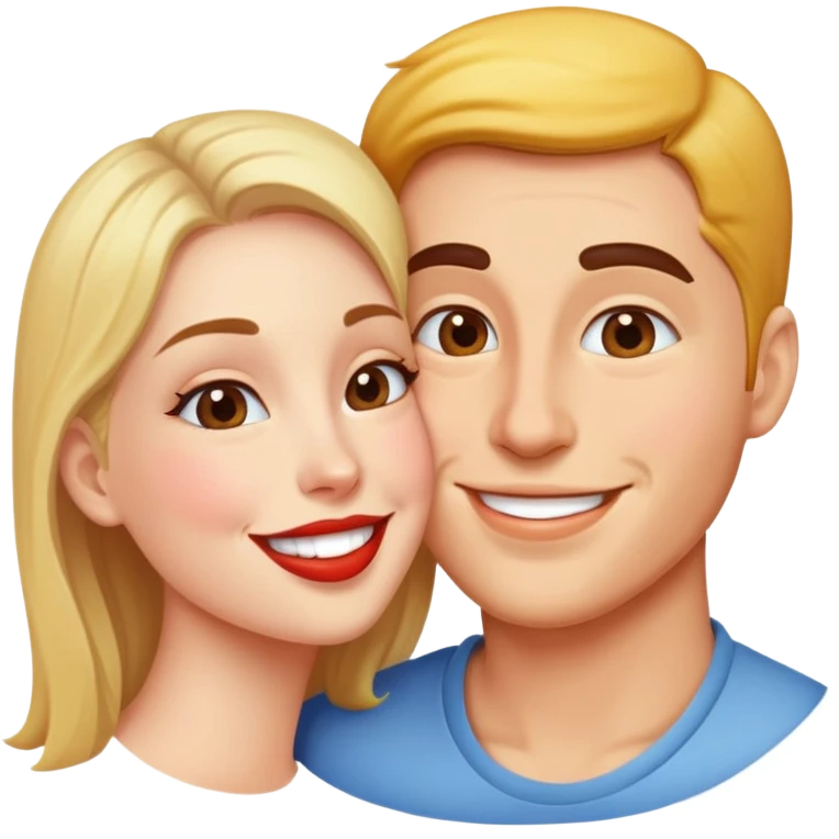 Kiss on cheek  emoji