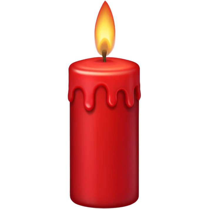 Crimson candle emoji