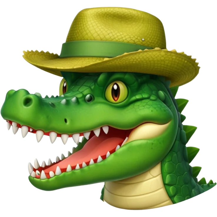 crocodile in hats emoji
