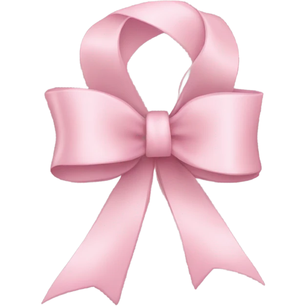 light pink ribbon bow emoji
