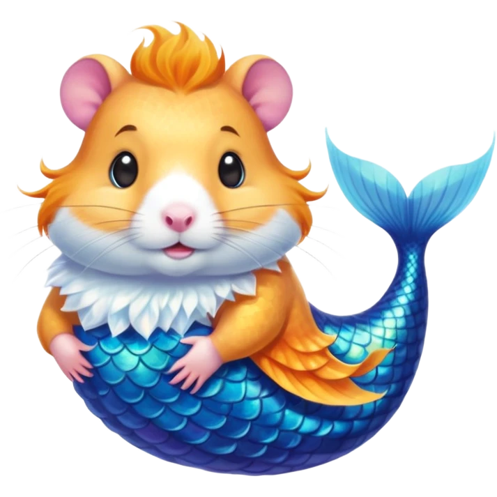 mermaid hamster emoji