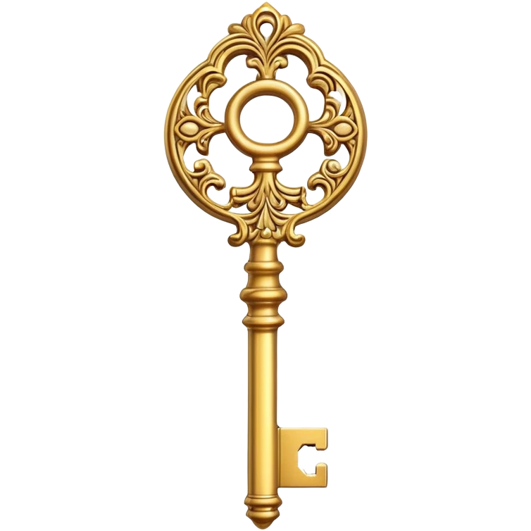 gold ornate key emoji