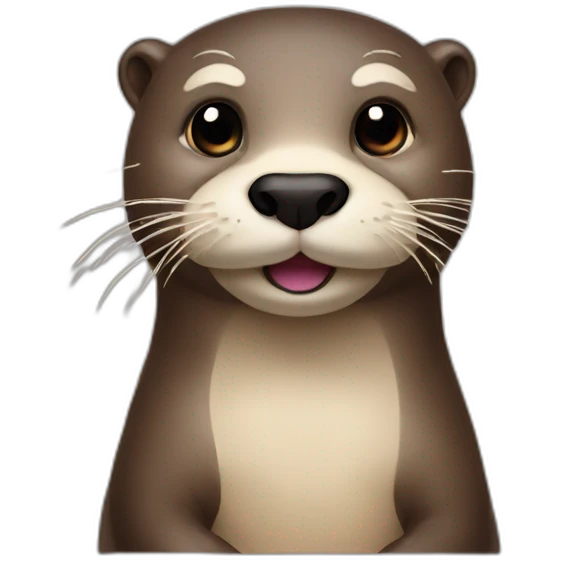 otter with man mustache emoji