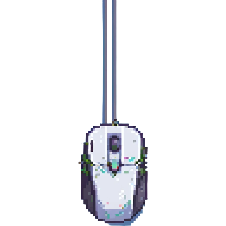computer mouse, blue emoji