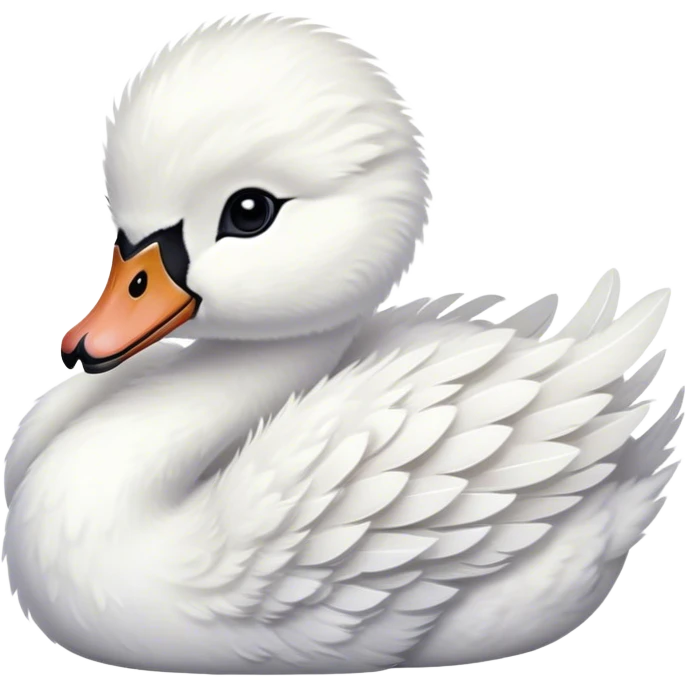 Baby swan  emoji